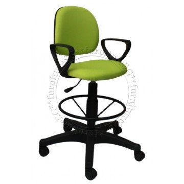 Drafting Chair - High Stool with Foot Ring (Wheels) -Color Options Available